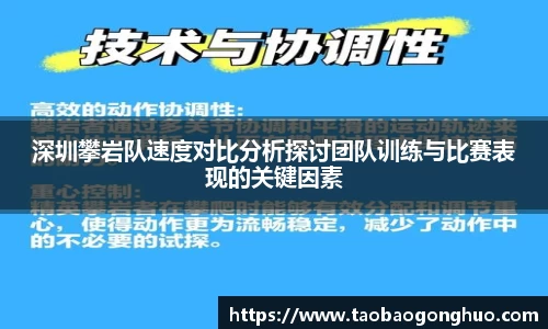 深圳攀岩队速度对比分析探讨团队训练与比赛表现的关键因素